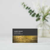 Carte De Visite Réparation grise simple d'ordinateur de bord de (Debout devant)