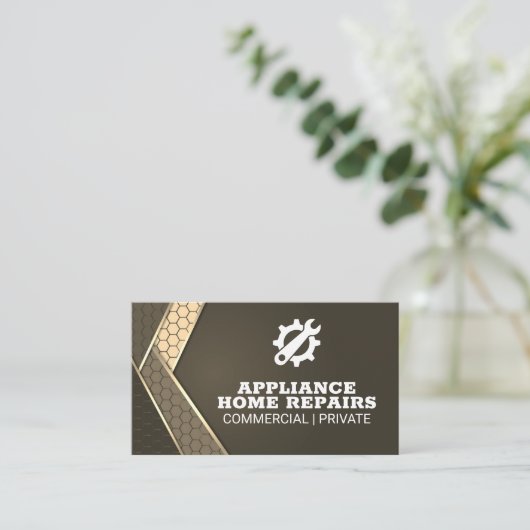 Carte De Visite Réparation Handyman | Correction des appliances (Debout devant)