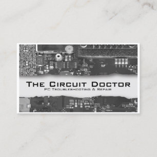 Carte De Visite Réparation informatique Circuits électroniques
