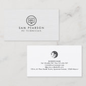Carte De Visite Réparation informatique du technicien informatique (Devant / Derrière)