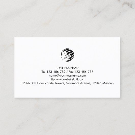 Carte De Visite Réparation informatique du technicien informatique (Dos)