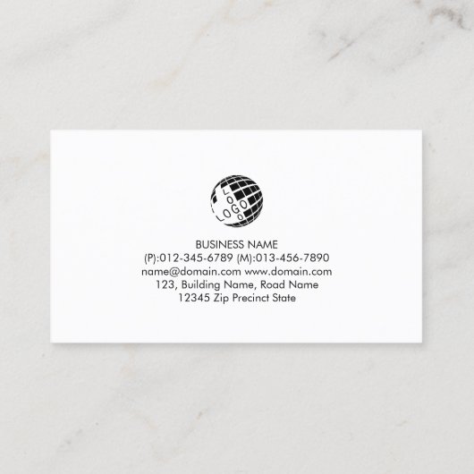 Carte De Visite Réparation informatique du technicien informatique (Dos)