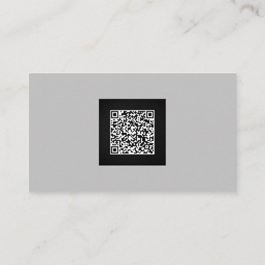 Carte De Visite Réparation informatique professionnelle Cod QR (Dos)