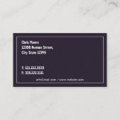 Carte De Visite Réparation mécanique du camion (Dos)