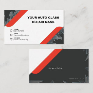 Carte De Visite Réparation minimaliste de verre automatique