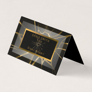 Carte De Visite Réparation moderne de verre professionnel