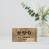 Carte De Visite Réparation professionnelle de la menuiserie (Debout devant)