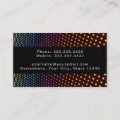 Carte De Visite Réparation professionnelle de main-d'oeuvre en mét (Dos)