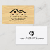 Carte De Visite Réparations de maison de construction de l'entrepr (Devant / Derrière)