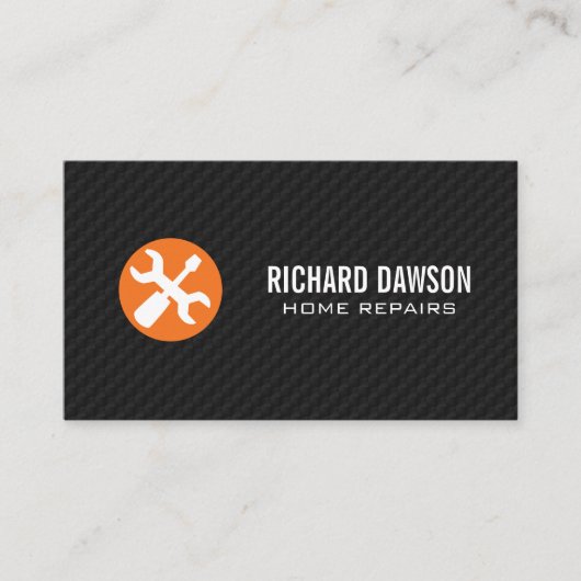 Carte De Visite Réparations domestiques | Pilote de vis à clé (Devant)