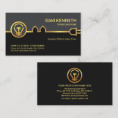 Carte De Visite Réparations électriques Gold Electric Home (Devant / Derrière)