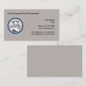 Carte De Visite Réparations Et Rénovations À Domicile (Devant / Derrière)
