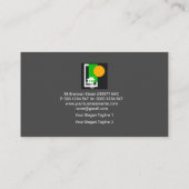 Carte De Visite Réparations ménagères de peinture murale jaune (Dos)