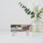 Carte De Visite Réparer le moteur à gaz du compteur de couverture  (Debout devant)