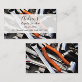 Carte De Visite Réparer les clés et outils du service (Devant / Derrière)