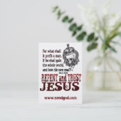 Carte De Visite Repentissez-vous la région d'évangile (Debout devant)
