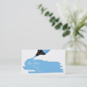 Carte De Visite repère bleu (Debout devant)