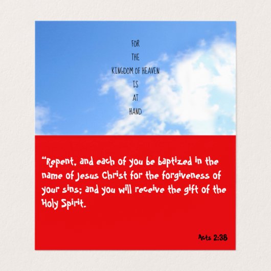 Carte De Visite Repérer les empreintes de croix Écriture (Intérieur déplié)