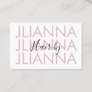 Carte De Visite Répétition minimaliste Salon de maquillage ongles 