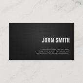 Carte De Visite Reporter Professionnel Argent Noir (Dos)