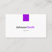 Carte De Visite Reporter - Violet violet simple (Devant)