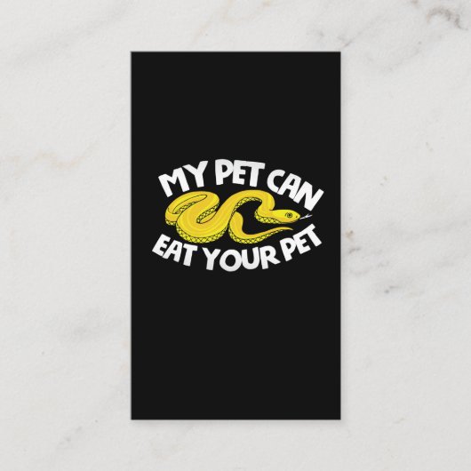 Carte De Visite Repover Ball Python Yellow Rat Corn Snake (Devant)