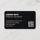 Carte De Visite Reprendre le code QR de l'enregistreur (Dos)