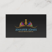 Carte De Visite Reprendre les services d'écriture coloré professio (Devant)