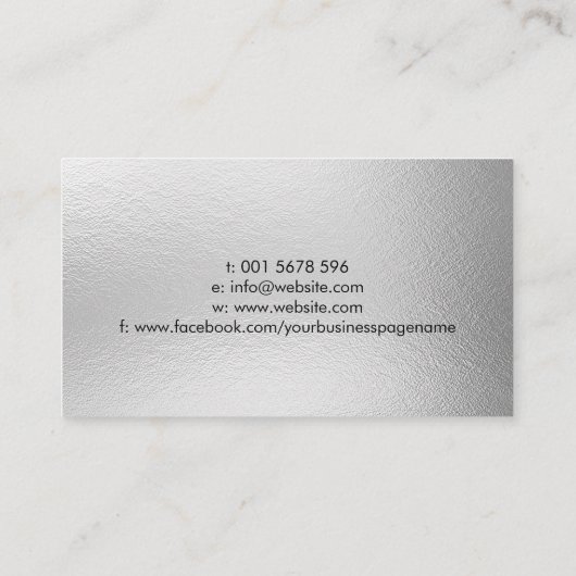 Carte De Visite Reprendre les services d'écriture professionnelle (Dos)