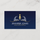 Carte De Visite Reprendre les services d'écriture professionnelle (Devant)