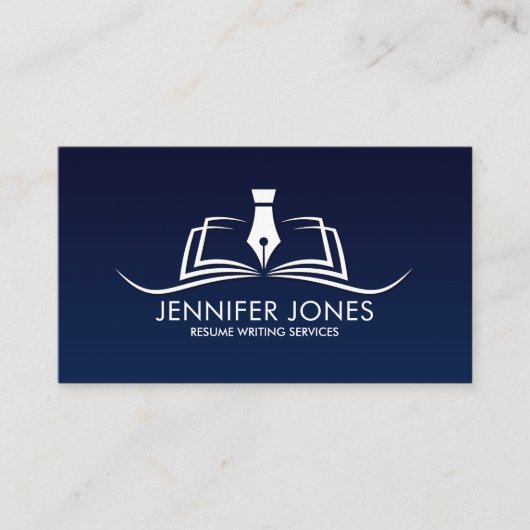 Carte De Visite Reprendre les services d'écriture professionnelle (Devant)