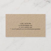 Carte De Visite Reprendre les services d'écriture professionnelle (Dos)