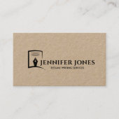 Carte De Visite Reprendre les services d'écriture professionnelle (Devant)