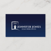 Carte De Visite Reprendre les services d'écriture professionnelle (Devant)