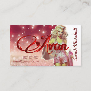 Carte de visite représentant Avon