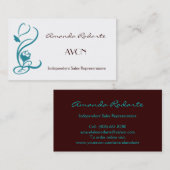 Carte De Visite Représentant de commerce indépendant, Amanda (Devant / Derrière)
