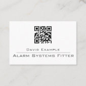 Carte De Visite Représentant de la société de sécurité d'alarme (Devant)