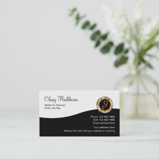 Carte De Visite Représentant de l'assurance de classe (Debout devant)