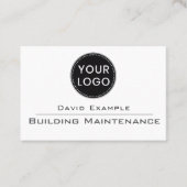 Carte De Visite Représentant de société de maintenance de bâtiment (Devant)