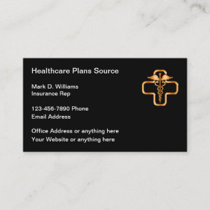Carte De Visite Représentant des plans de santé médicaux Classy