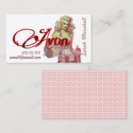 Carte de visite représentant Retro Avon (Devant / Derrière)