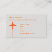 Carte De Visite Reprise micro du pilote (Devant)