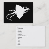 Carte De Visite Reptile blanc (Devant / Derrière)