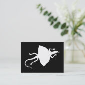 Carte De Visite Reptile blanc (Debout devant)
