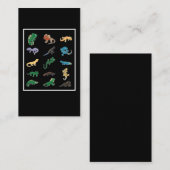 Carte De Visite Reptile Collage Gecko Snake Lizard (Devant / Derrière)