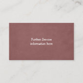 Carte De Visite Reptile Cool Lizard Live Pet (Dos)