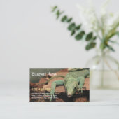 Carte De Visite Reptile Cool Lizard Live Pet (Debout devant)