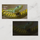 Carte De Visite Reptile de serpent (Devant / Derrière)