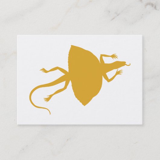 Carte De Visite Reptile jaune (Devant)