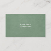 Carte De Visite Reptile Lizard Live Pet Store Professionnel (Dos)